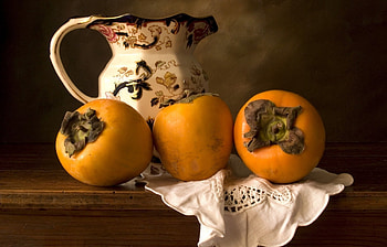 Still Life, Food, Decanter, Carafe, Persimmon HD wallpaper