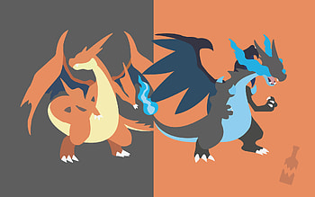 ... Pokemon - Mega Charizard (X and Y) by TheBrokenBottle HD wallpaper