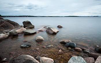 Landscape, Nature, Water, Stones, Cool, Mainly Cloudy, Overcast, Coolness, Evaporation HD wallpaper