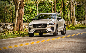 Volvo XC60 B6 AWD R-Design, highway, 2022 cars, crossovers, luxury cars, 2022 Volvo XC60, Volvo HD wallpaper