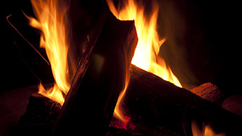 Firewood Flame Fire Dark Background Dark Background HD wallpaper