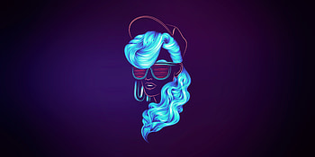 Neonwave Girl Portrait , retrowave, artist, artwork, digital-art HD wallpaper