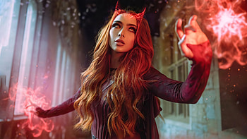 The Scarlet Witch Cosplay Girl , scarlet-witch, superheroes, cosplay, artist, artwork, digital-art HD wallpaper