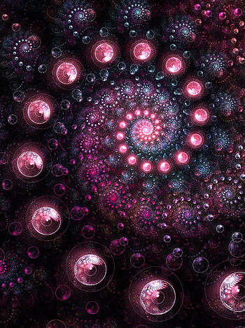 Abstract, Circles, Form, Fractal, Glow, Forms, Spiral HD phone wallpaper
