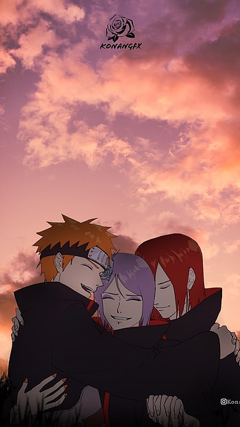Team Jiraiya, konan, naruto, nagato, anime aesthetic, anime, naruto shippuden, uzumaki, yahiko HD phone wallpaper