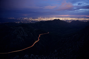 Road Lights Night , lights, road, nature HD wallpaper