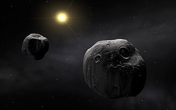 Asteroid Planets Dark Night , planets, digital-universe, dark, night HD wallpaper