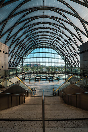 Architecture, Building, Miscellanea, Miscellaneous, Ladder, Stairs, Station, Railway Station HD phone wallpaper