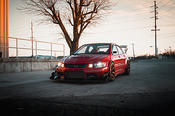 car, Mitsubishi Lancer Evolution IX HD wallpaper