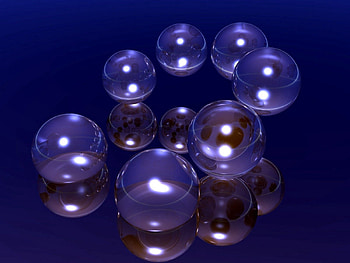 3D, Form, Shadow, Glass, Balls HD wallpaper