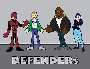 Defenders Tv Show Cartoon Artwork, the-defenders, tv-shows HD wallpaper