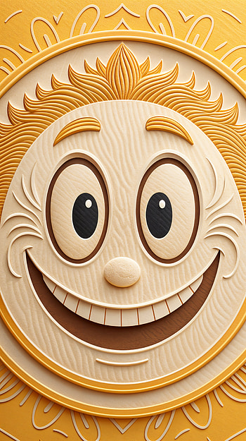 Sunny Smiles: A Joyful for Your Screen, cartoon, illustration HD phone wallpaper