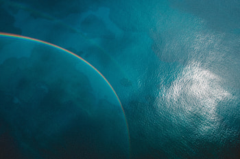 Caribbean sea, water, aerial view HD wallpaper