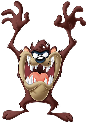 Tasmanian Devil, Iron on transfer, Divine bovinity design, Cartoon character HD phone wallpaper
