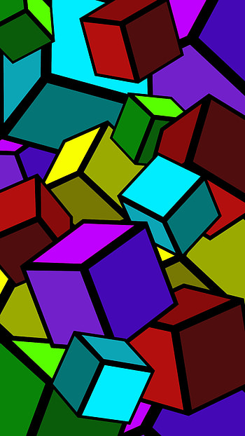 Figure abstract, colorful HD phone wallpaper