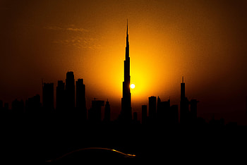 Sunset, City, Building, Dark, Silhouette HD wallpaper