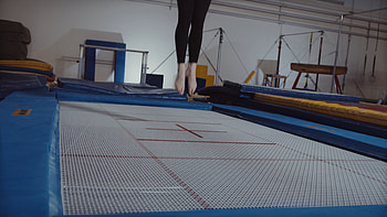Jumping on a trampoline, Women's fitness, Exercise routine, Fun workout HD wallpaper