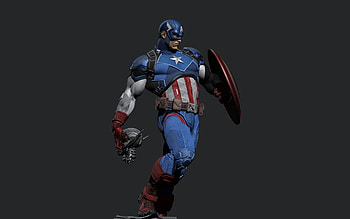 Captain America, artwork, 2018 HD wallpaper