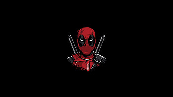 Deadpool Minimal , deadpool, superheroes, minimalism, minimalist, dark, black HD wallpaper