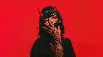 red, Anime, Girl, Anime Girl, Red Anime HD wallpaper