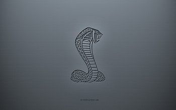 Shelby logo, gray creative background, Shelby emblem, gray paper texture, Shelby, gray background, Shelby 3d logo HD wallpaper