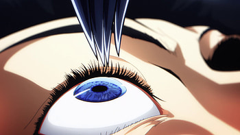 of Sung Jin-Woo with Striking Anime Eyes from Solo Leveling, Anime, Solo Leveling, Sung Jin-Woo, Anime Eyes HD wallpaper
