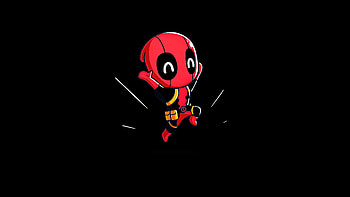 Deadpool Joy , deadpool, superheroes, dark, black, oled, artist, artwork, digital-art HD wallpaper