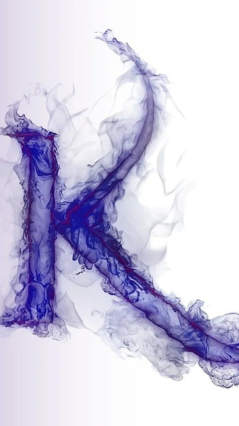 K Letter, Purple Background HD phone wallpaper