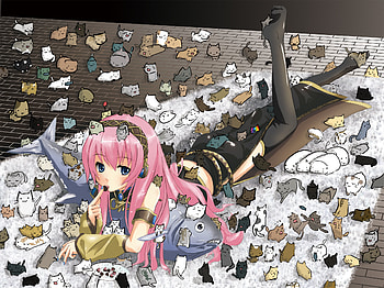 Luka Megurine, Impressive collection, Anime music HD wallpaper
