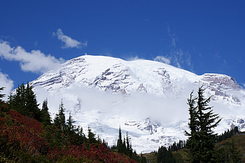 Snowy Mount Rainier, Winter, graphy, Snow, Nature, National Parks, Mountains HD wallpaper