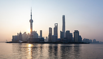Shanghai Skyline, Vibrant city lights, Nighttime allure, Spectacular view HD wallpaper