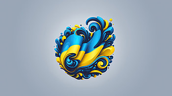 Ukraine — Blue & Yellow Swirl, Ukraine HD wallpaper