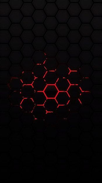 screen: Black red black background bakcgrounds, Red Core HD phone wallpaper