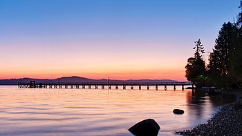 Salt Spring Island, Canada travels, Government pier, Dawn scenery HD wallpaper