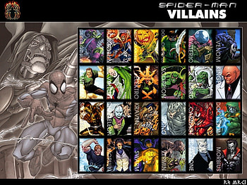 Spderman's Arch Enemies, super villains, spdermans arch enemies, spider villains, spiderman HD wallpaper