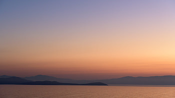 Nature, Sunset, Sky, Sea, Horizon, Fog HD wallpaper
