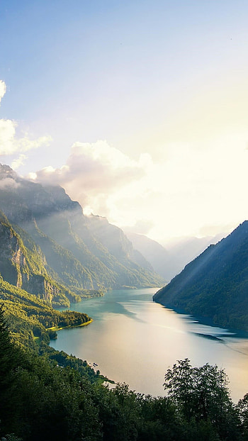 Lake nature Switzerland, World's beauty, Beautiful places , Serene scenery HD phone wallpaper