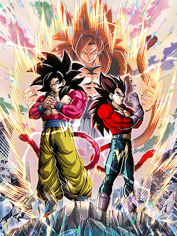 SSJ4 Goku & Vegeta, DBS, Dokkan HD phone wallpaper