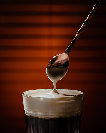 Food, Coffee, Glass, Drink, Beverage, Spoon HD phone wallpaper