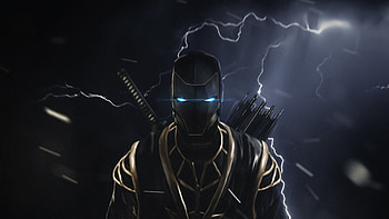 Iron Hawkeye, iron-man, hawkeye, superheroes, artist, artwork, digital-art, behance HD wallpaper