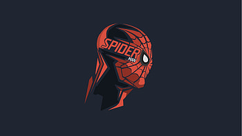 Spiderman Mask Minimalism , spiderman, minimalism, artwork, artist, artstation, superheroes, digital-art HD wallpaper