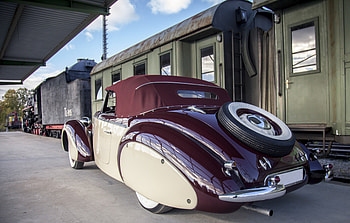 Steyr 220, cars, roadster, elegance, oldtimers, streamline, art deco HD wallpaper