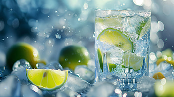 Refreshing Lime Splash - Ultra, cold drink, lime, cocktail, ice, drink HD wallpaper