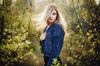 One Eye, lagy, model, oen eye, blonde HD wallpaper