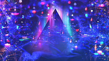 Abstract, Glare, Bright, Blur, Smooth, Triangle HD wallpaper