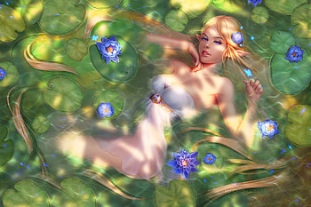 Zelda, digital, fantasy, pretty, art, beautiful, girl, woman HD wallpaper