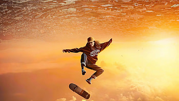 Jump, Girl Skateboarding HD wallpaper