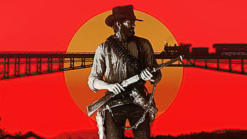 Western, Arthur Morgan, Red Dead Redemption 2, Video Game, Bridge, Train, Red Dead HD wallpaper
