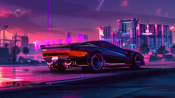 Delorean Sonic Surge, delorean, artist, artwork, digital-art, ai, deviantart HD wallpaper