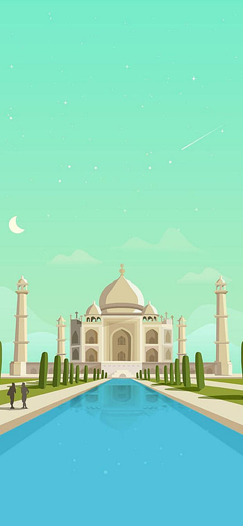 Taj Mahal, sky, new, art, drowning, india HD phone wallpaper